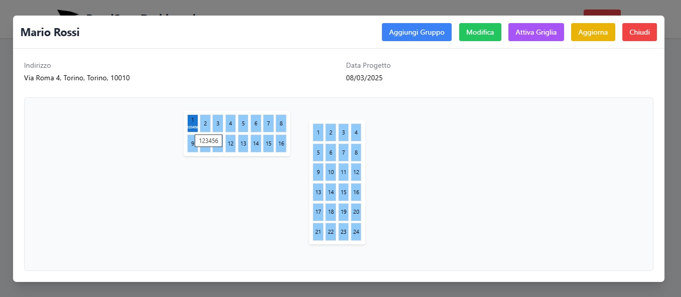 Esempio di gruppo di moduli